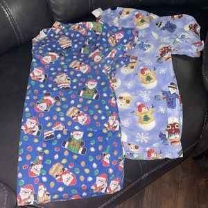 4 holiday design scrub tops!
